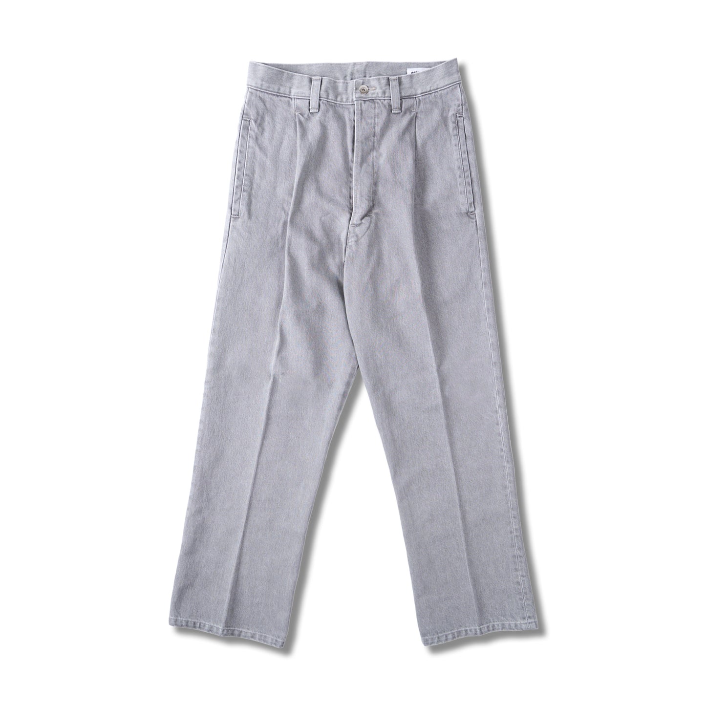 One tuck fade denim pants