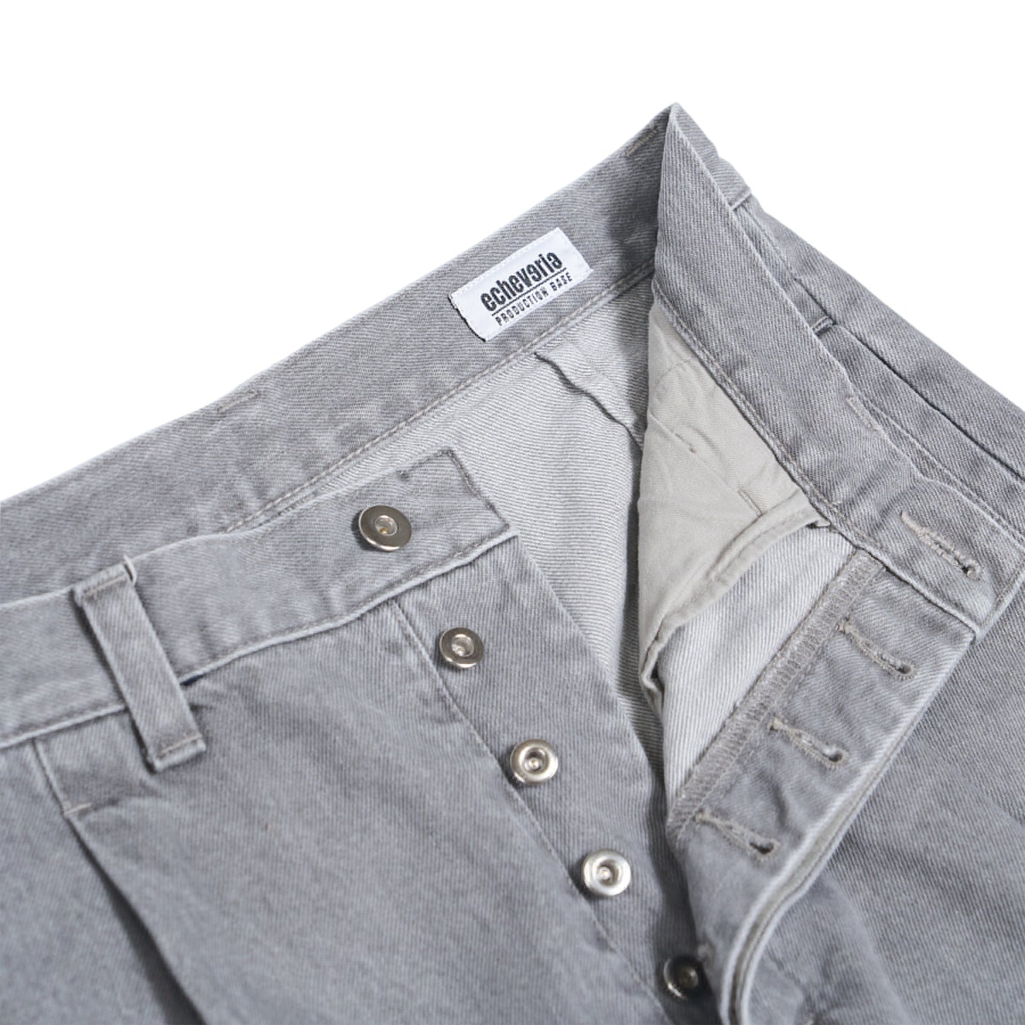 One tuck fade denim pants