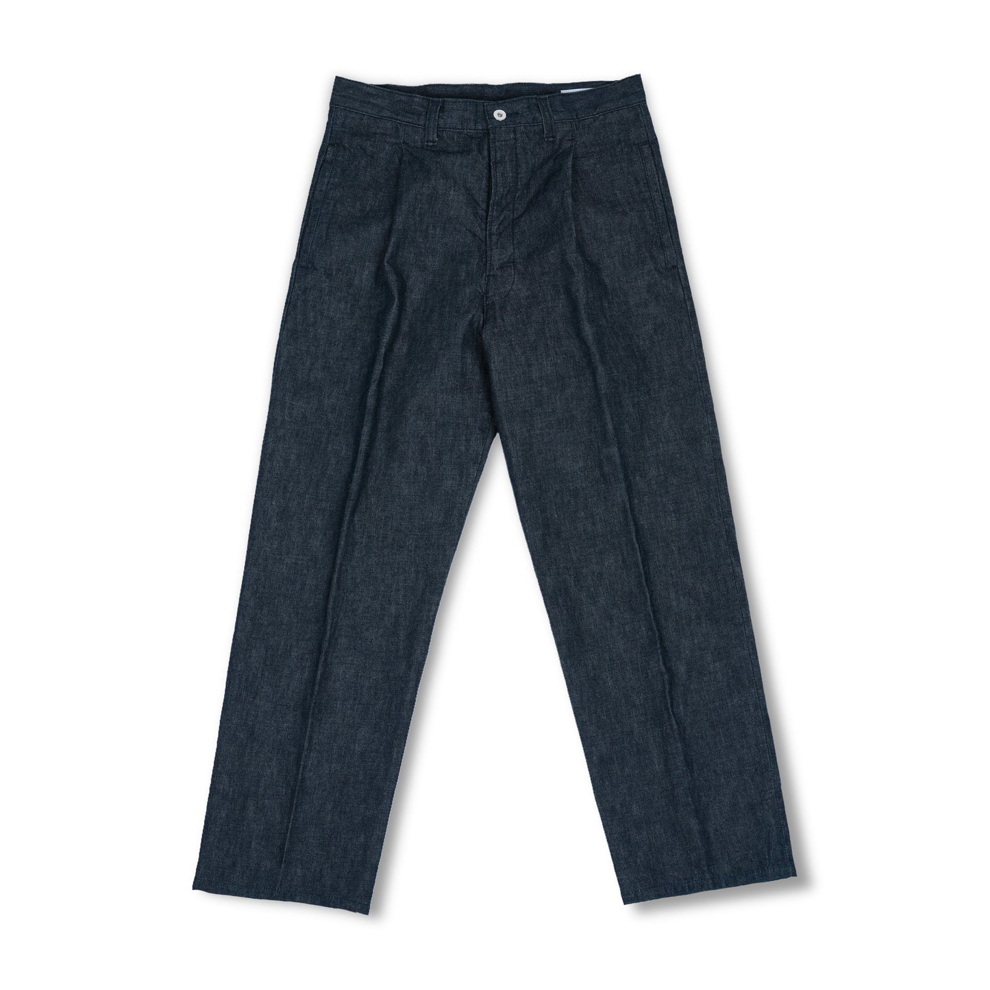 One tuck denim pants