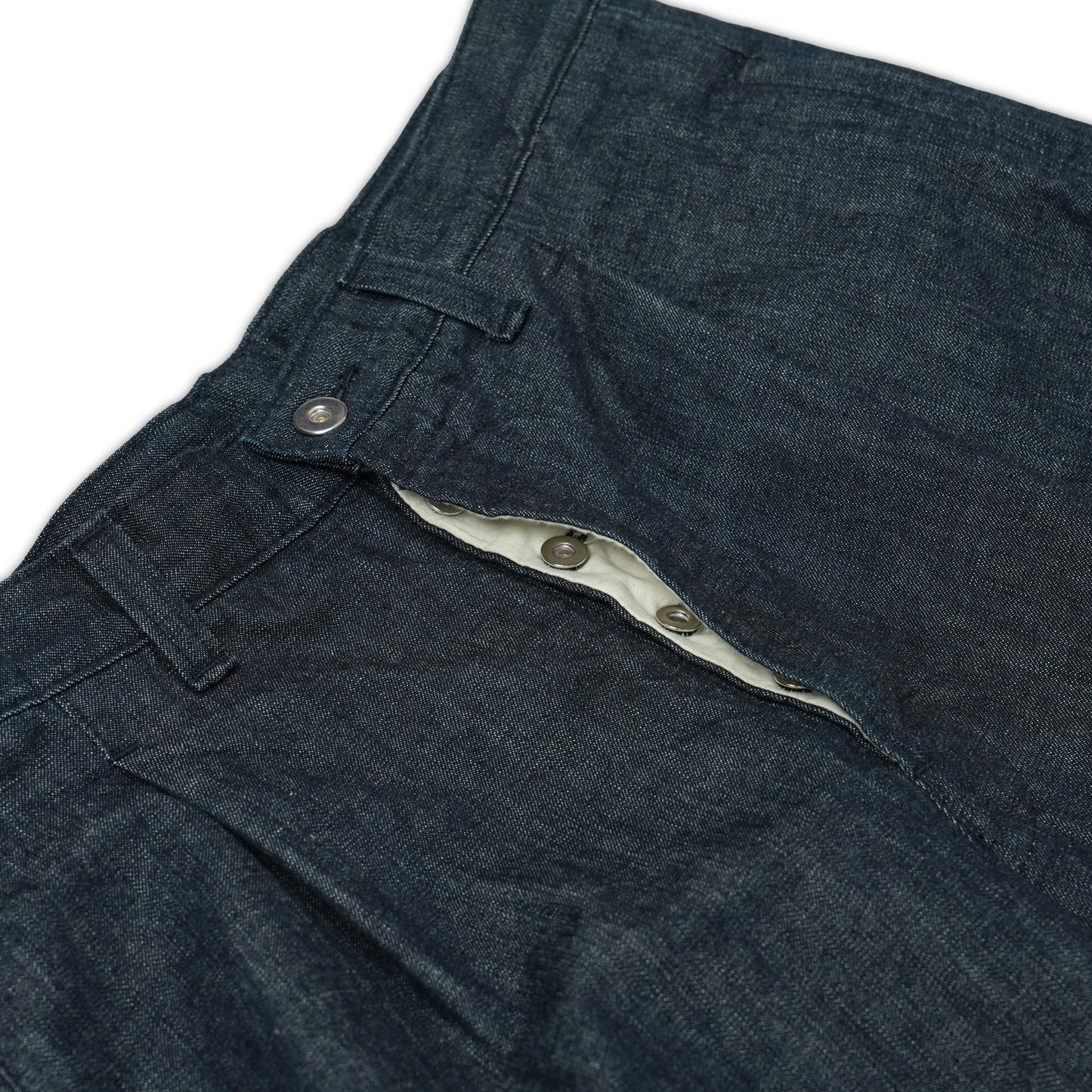 One tuck denim pants
