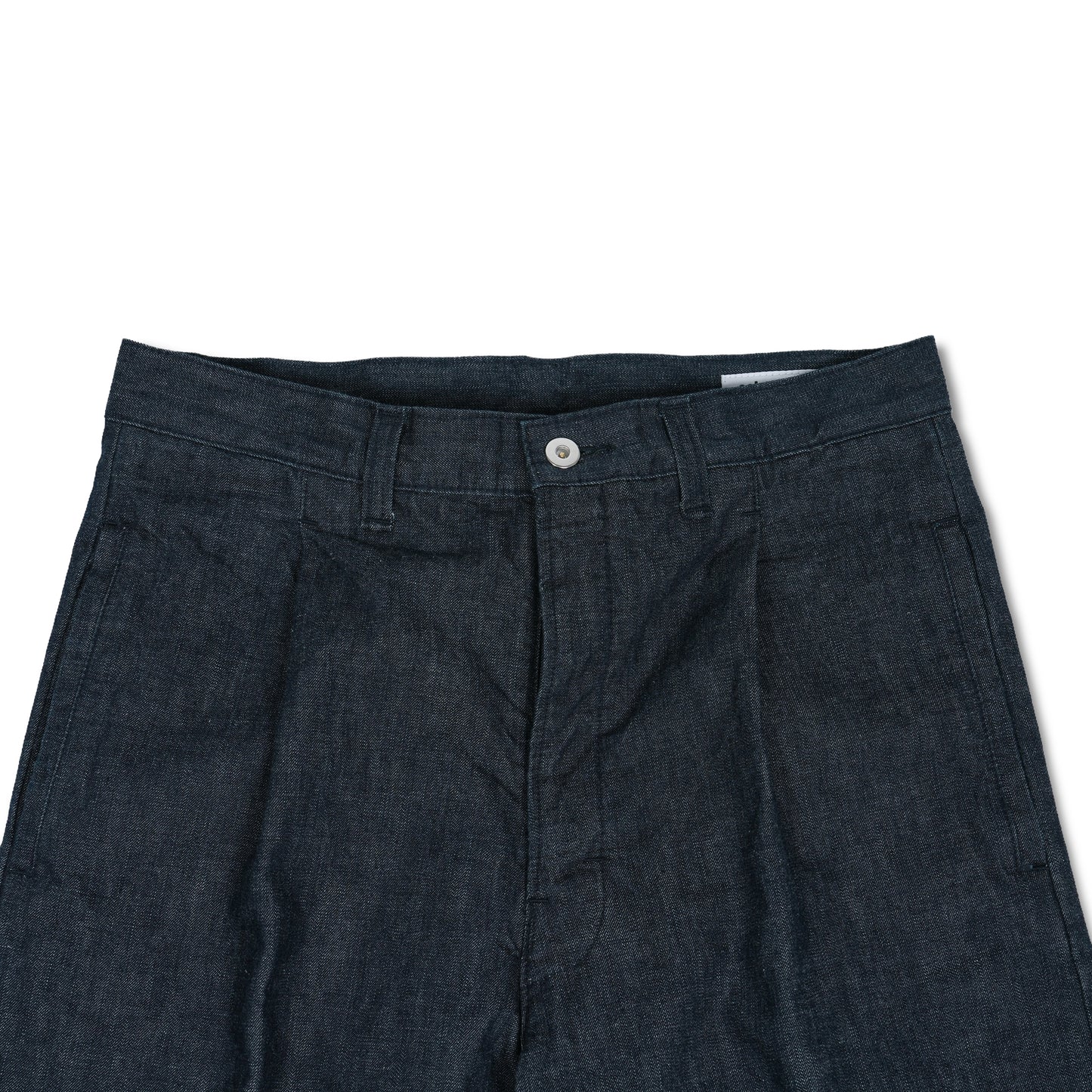 One tuck denim pants