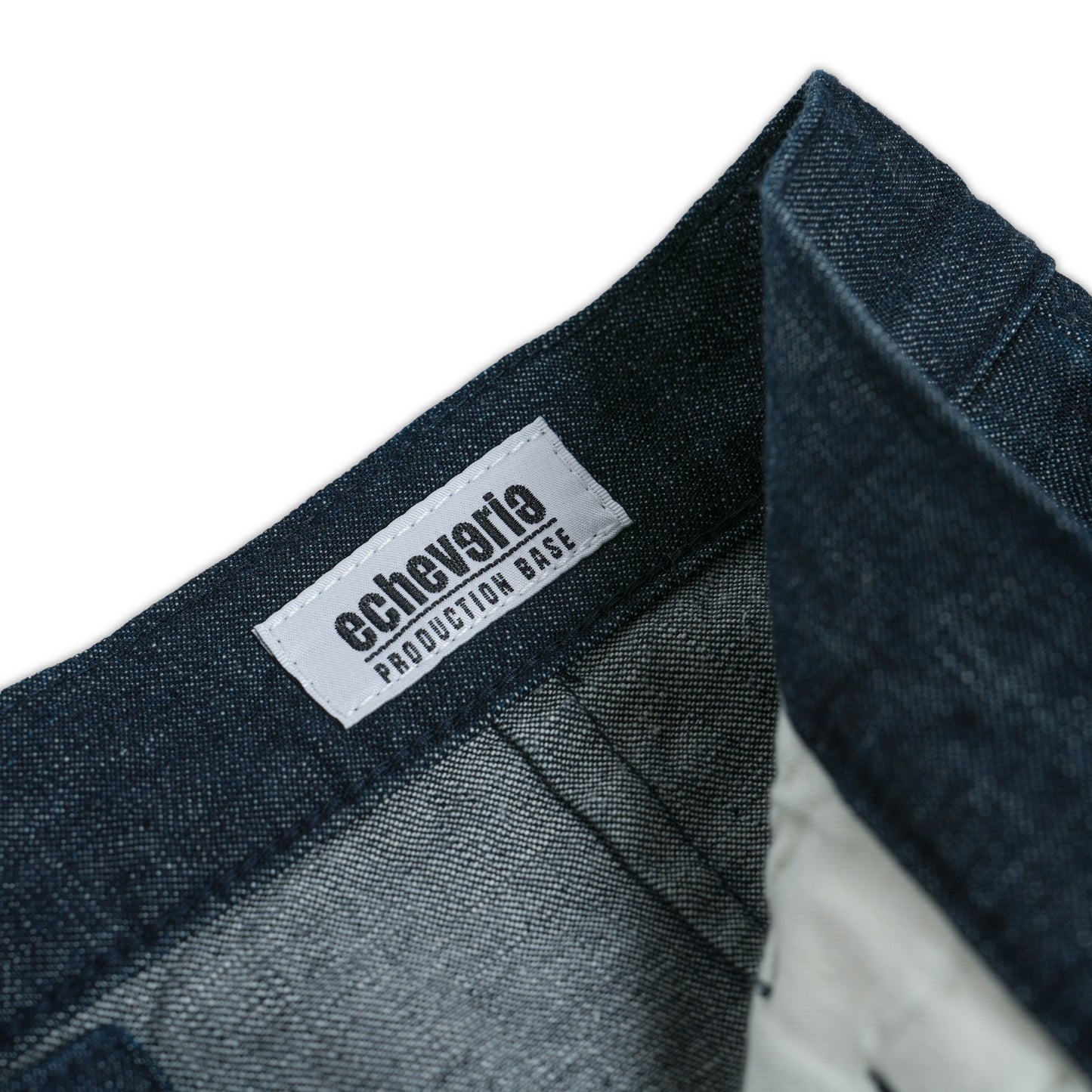 One tuck denim pants