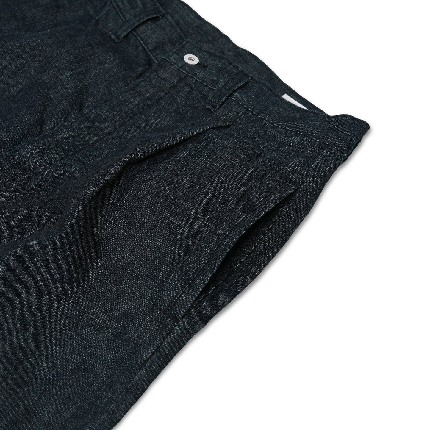 One tuck denim pants