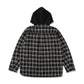 Hooded Check Shirt Jacket