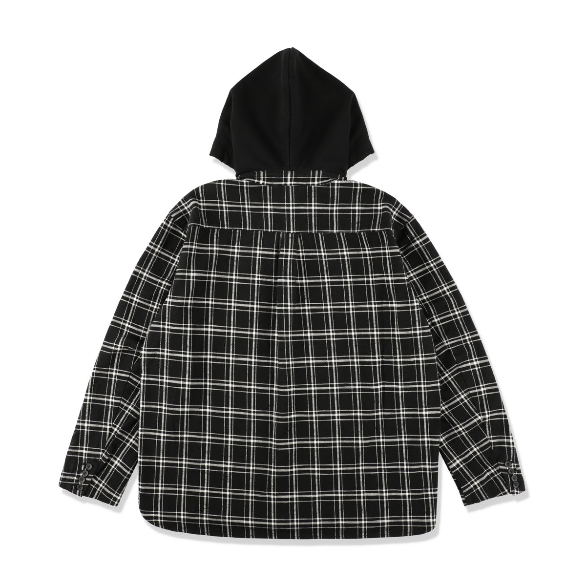 Hooded Check Shirt Jacket