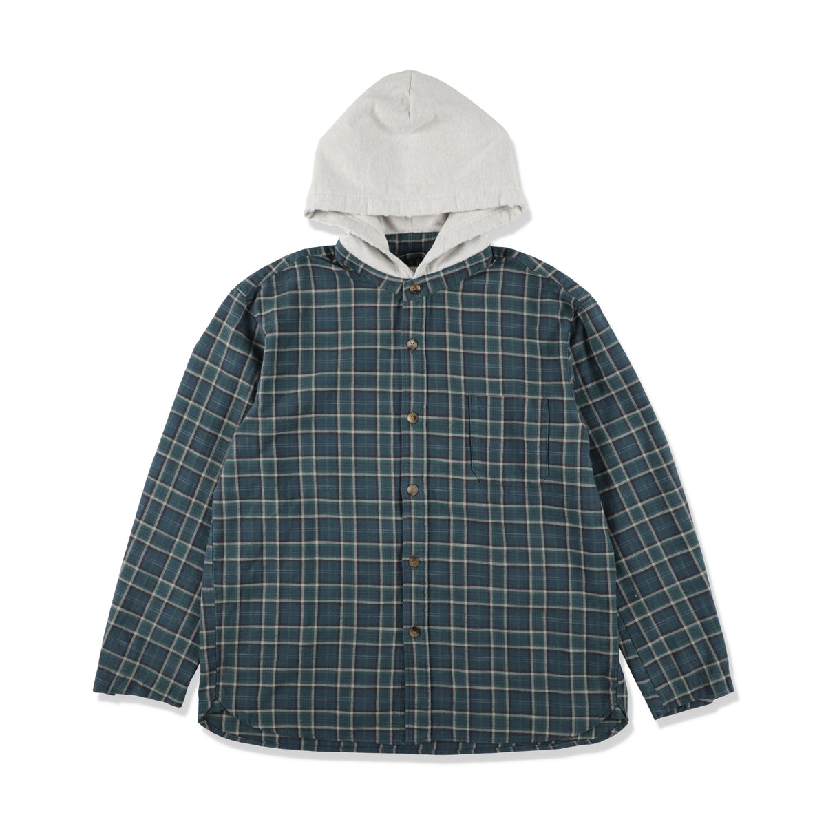 Hooded Check Shirt Jacket