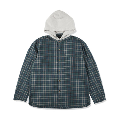 Hooded Check Shirt Jacket