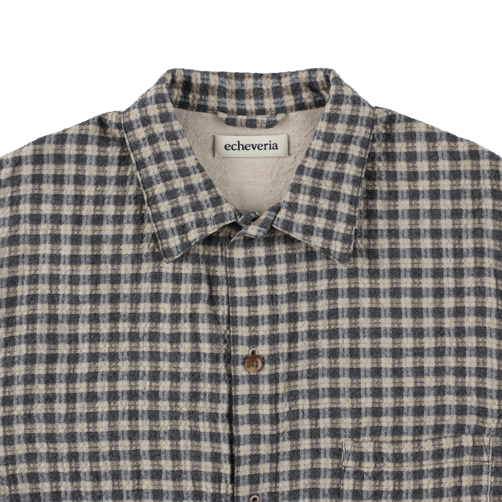 Cotton Wool Check Shirt – echeveria official store