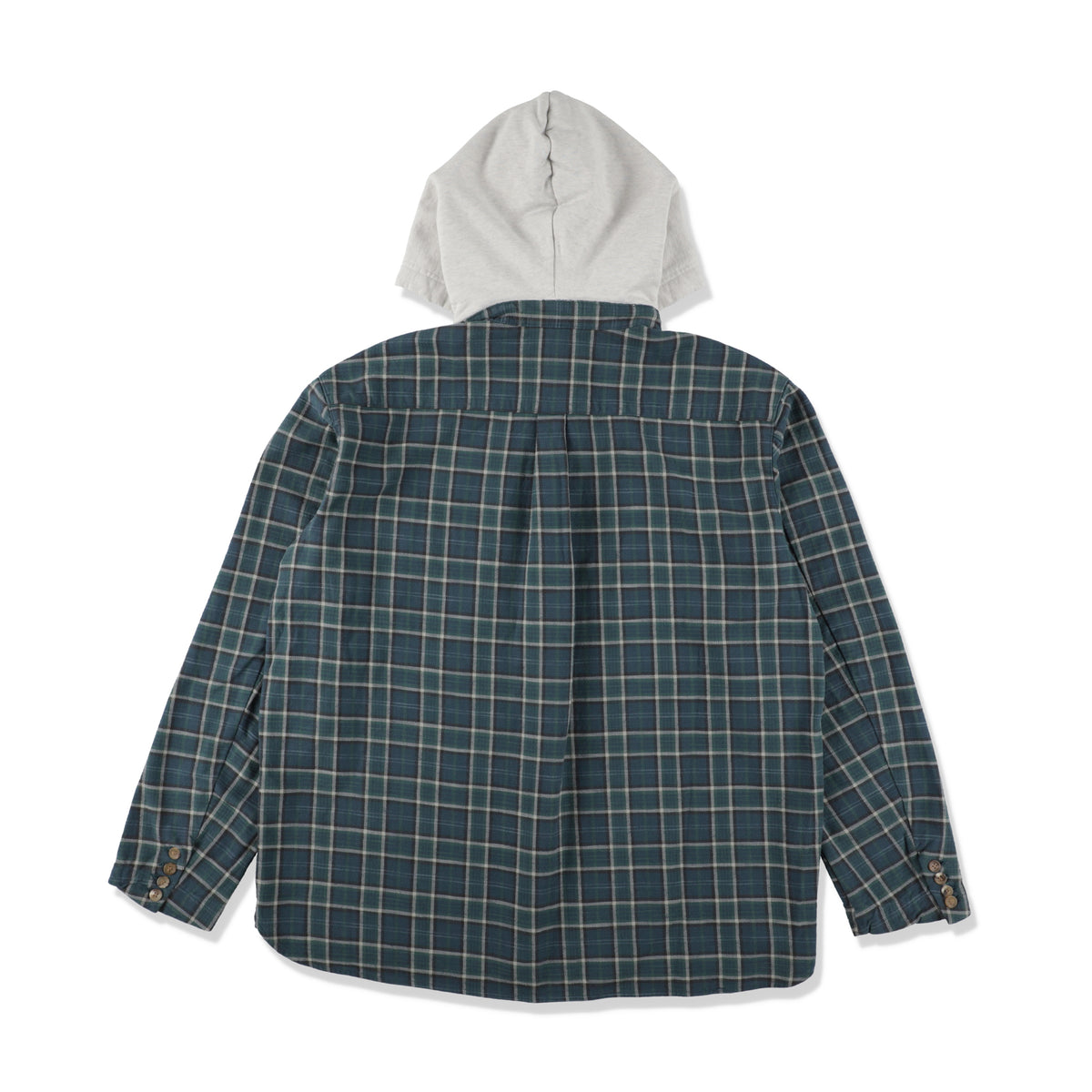 Hooded Check Shirt Jacket