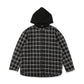 Hooded Check Shirt Jacket