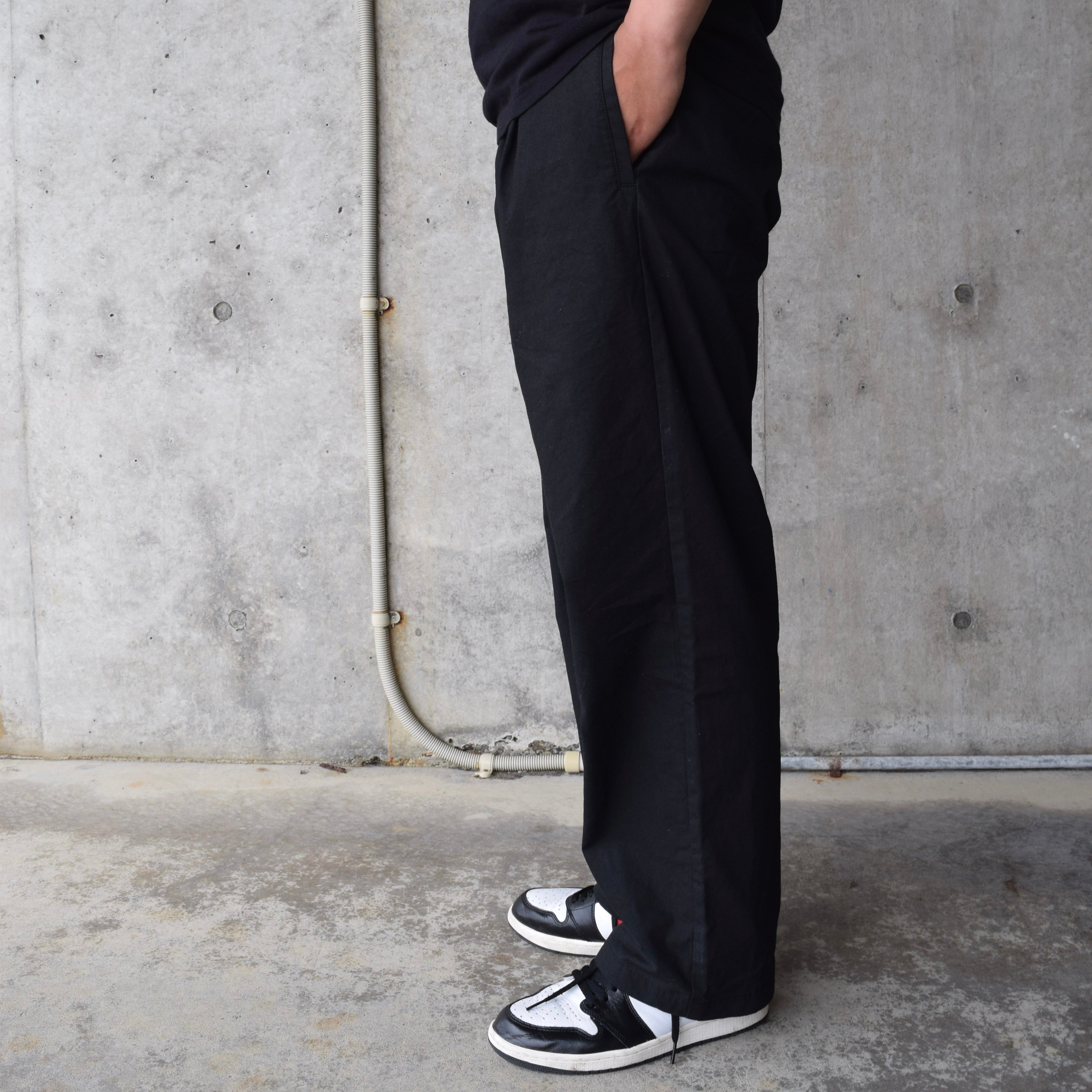 Silk tuck easy trousers